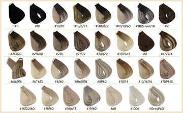100% Human Tape in Hair Extensions #Sample Color - FShine Shop